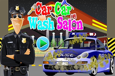 Police Car Wash Salon Game截图1