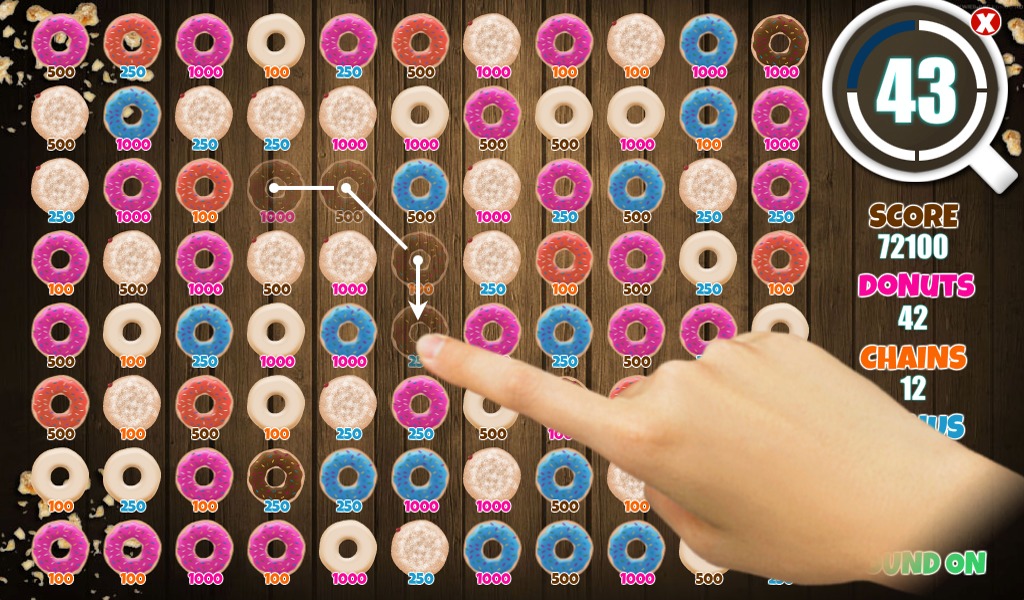 FREE Donut Swipe Match 3 Game截图2