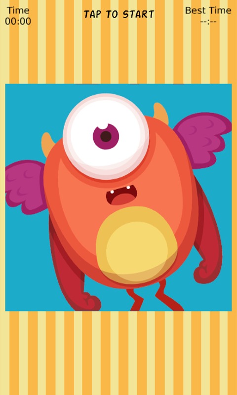 Cute Monster Sliding Puzzle截图3