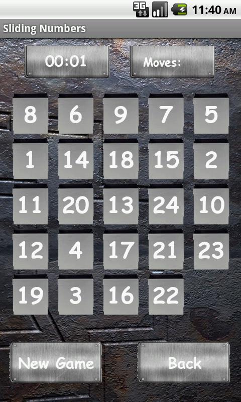 Puzzle 15 Sliding Numbers Lite截图3