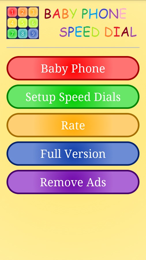 Baby Phone Speed Dial截图1