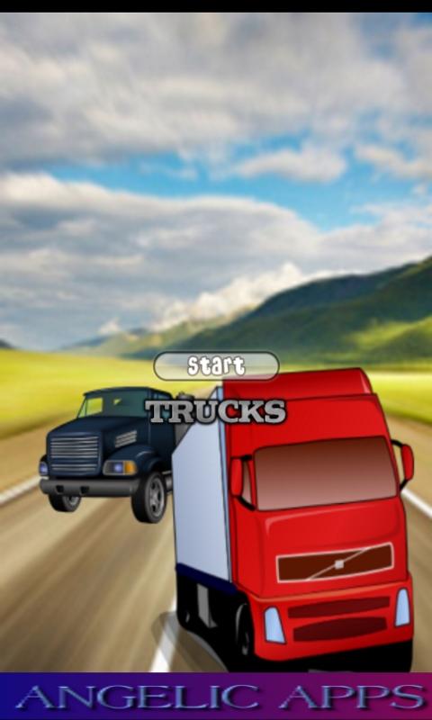 Trucks Match Race Game - Free截图1