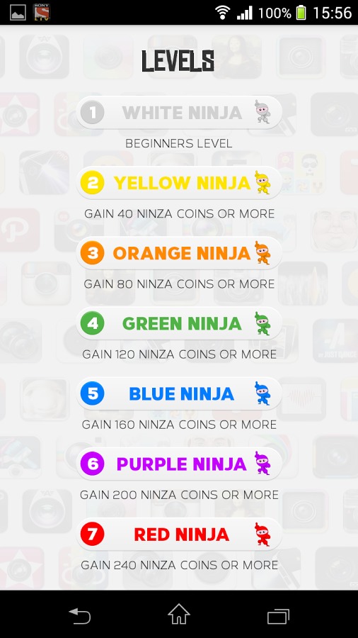 Icon Ninja Quiz Guess the App截图2