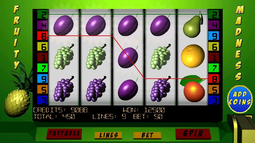 Fruity Madness Slots Lite截图2