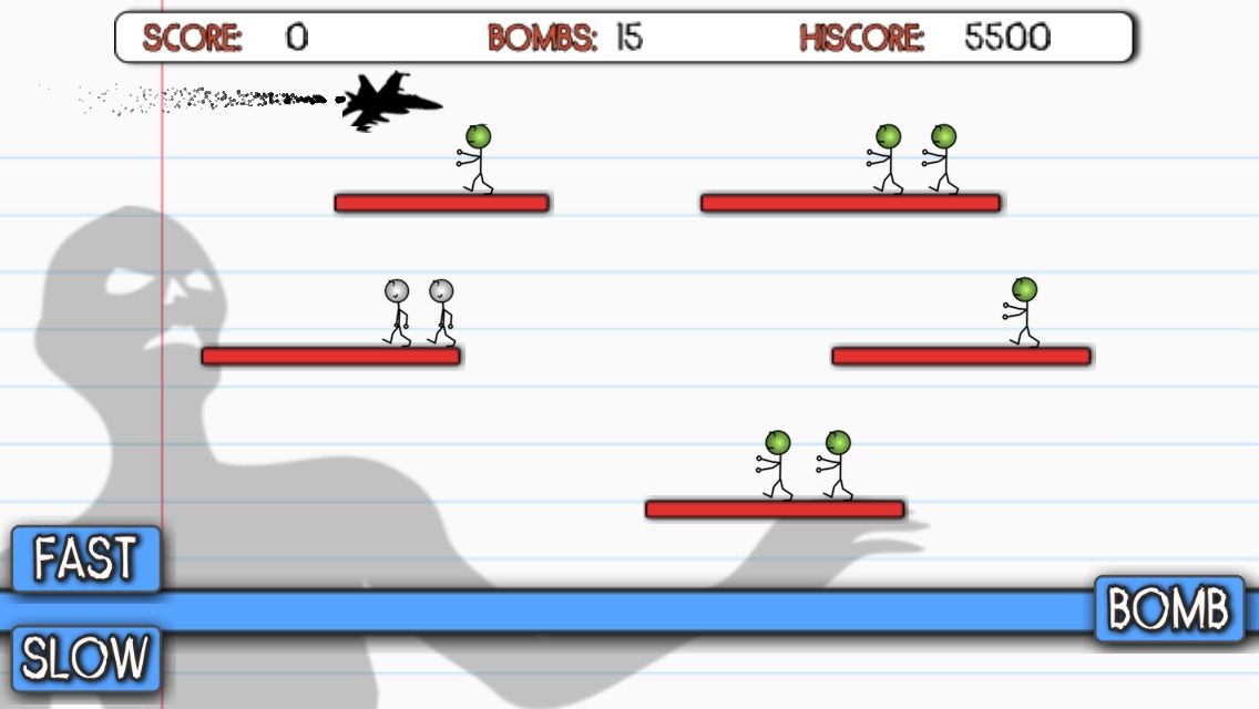 Stick Man Zombie Bomber截图3