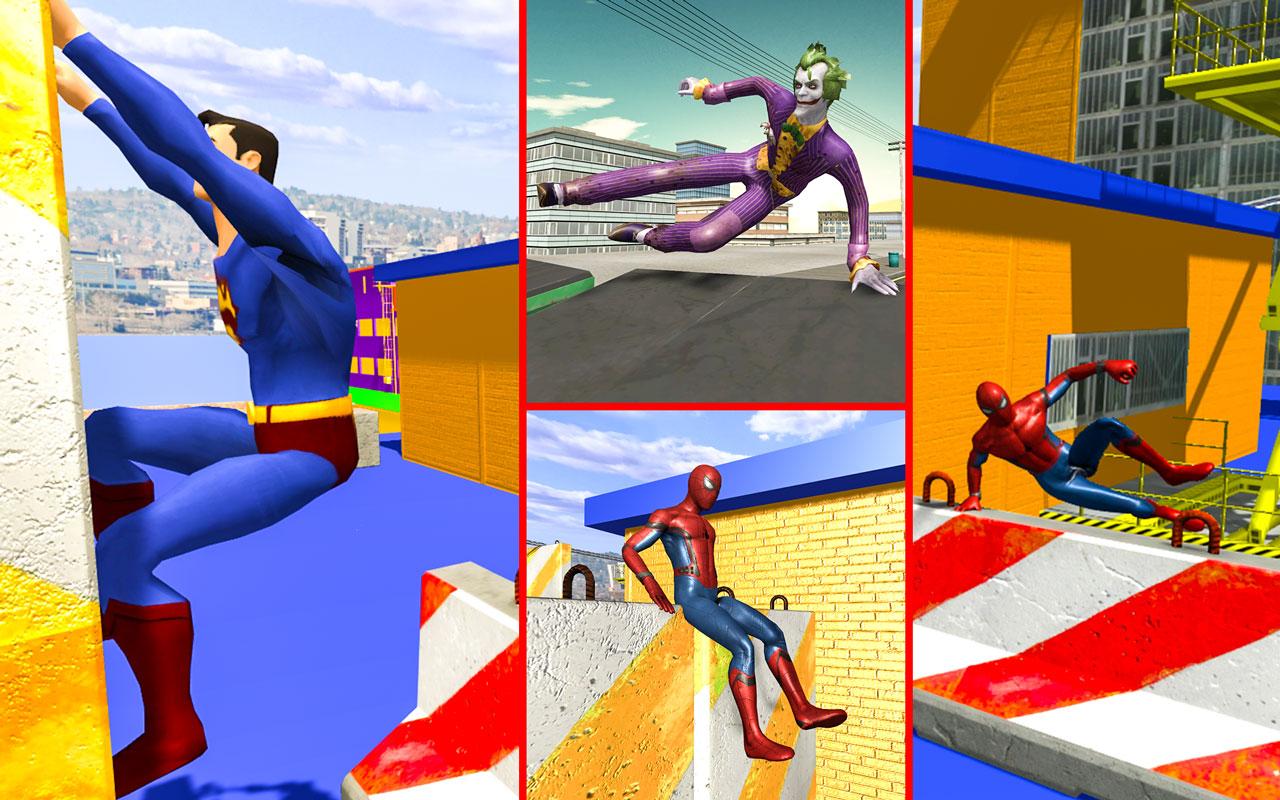 Superheroes Parkour simulator 3D截图5