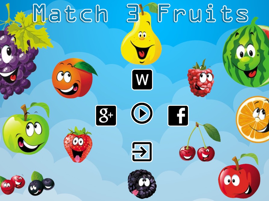 Match 3 Fruits Puzzle Game截图1