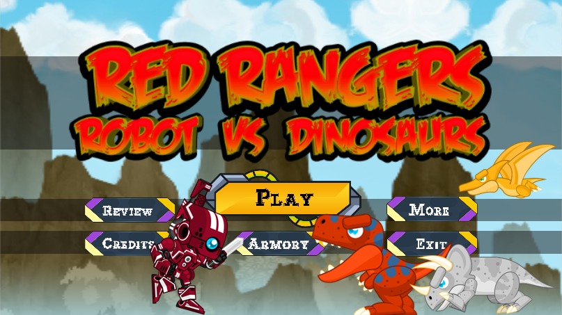 Red Rangers Robot VS Dinosaurs截图1