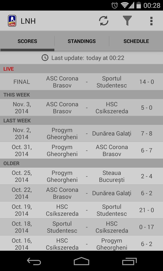 Romanian Hockey League截图3