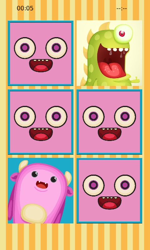 Funny Monster Fun Memory Puzle截图4