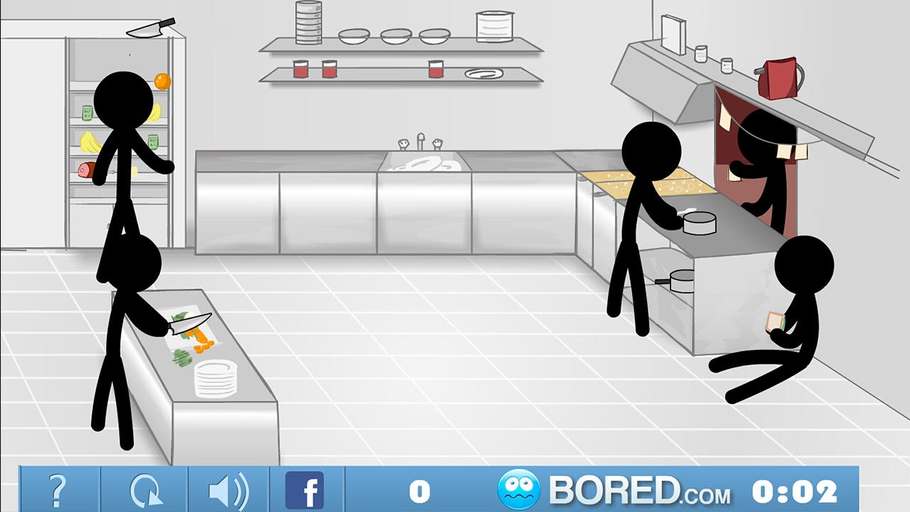 Stickman Click Death Kitchen截图5