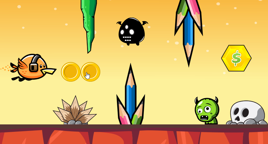 Flaming birds fly adventures run截图4