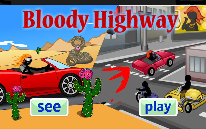 Stickman Bloody road截图1