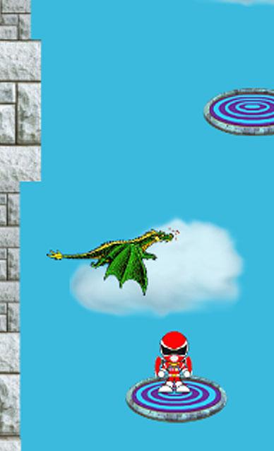 Flying red rangers jump game截图4