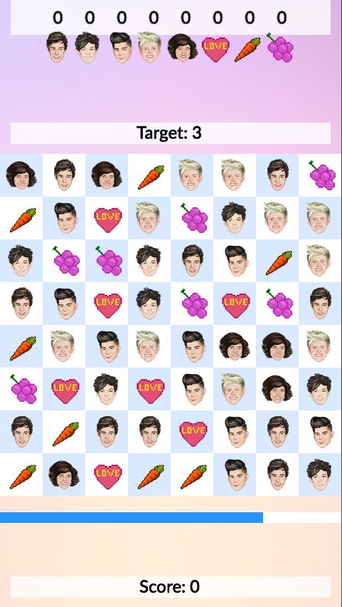 Match Three One Direction Game截图2