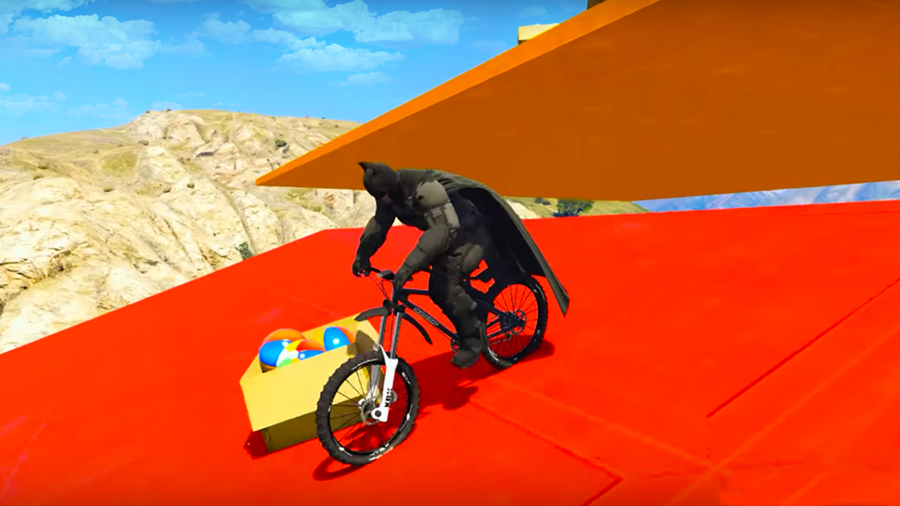 Superheroes Bmx Racing: Bicycle Xtreme Stunts截图1