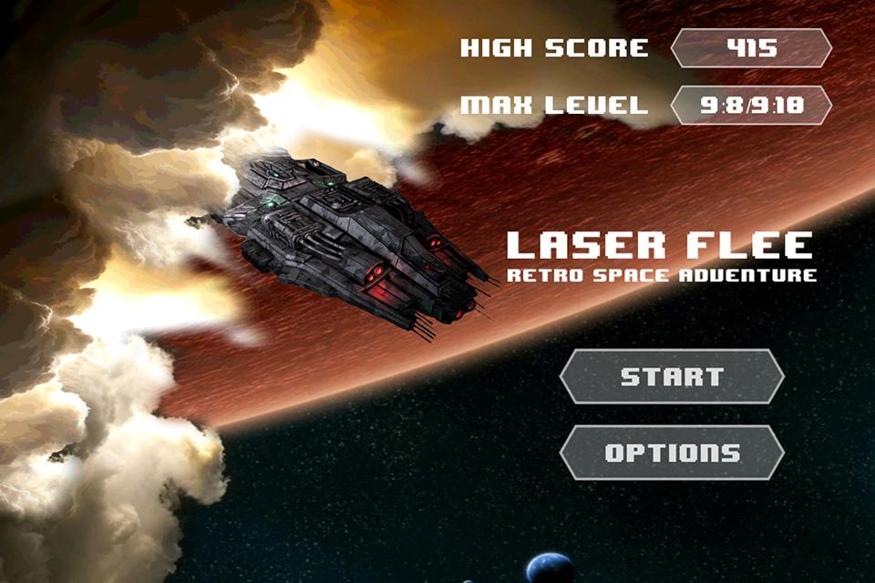 Laser Flee - Retro Spaceship截图1