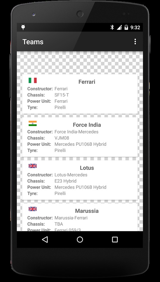 Calendar for Formula 1 2015截图4