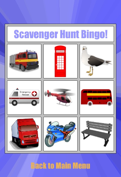 Scavenger Hunt Bingo!截图1