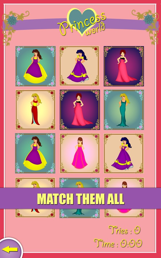 Princess Memory Game For Kids截图1