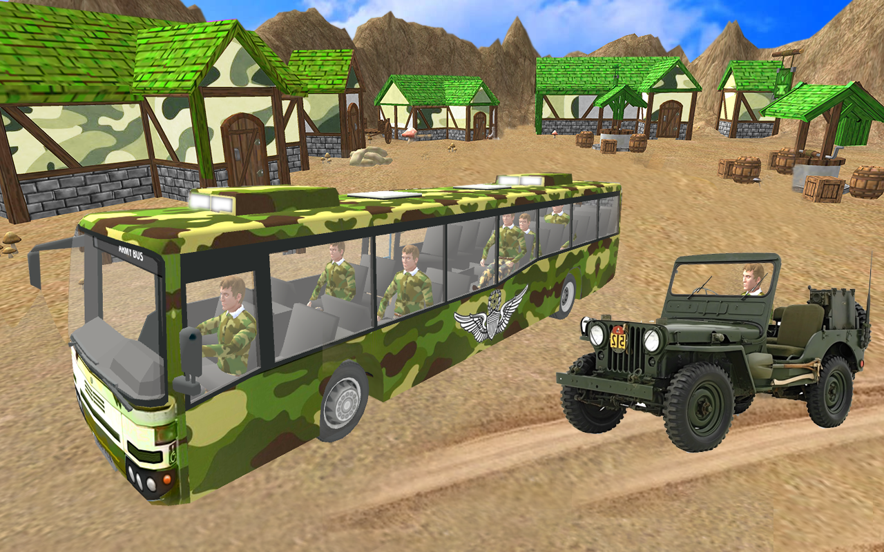 US Army Coach Bus Simulation截图1