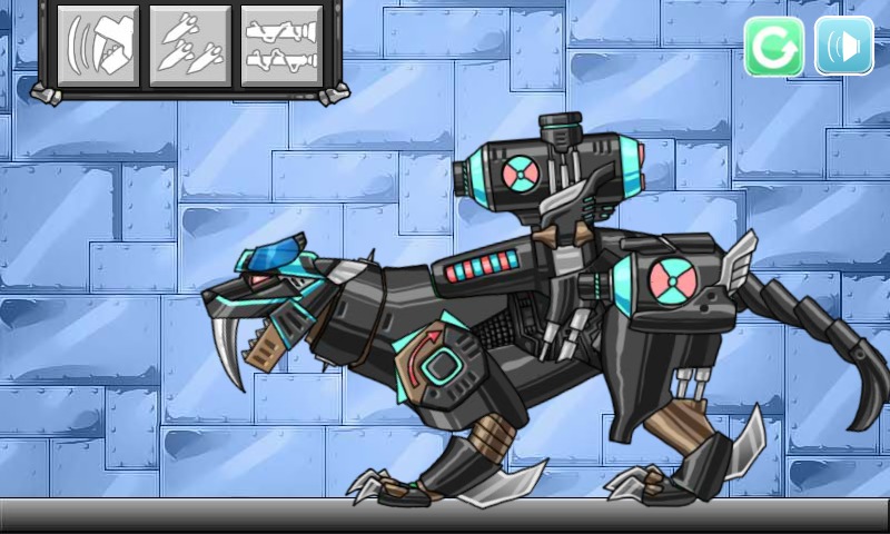 Dino Robot - Smilodon Black截图3