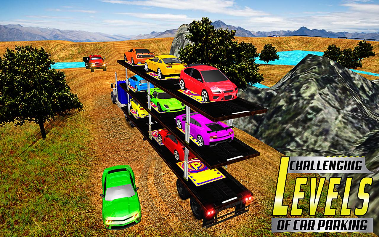 Offroad Car Transport Trailer Sim: Transport Games截图4