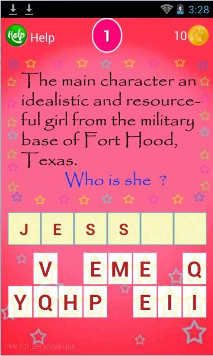 Trivia Games for Jessie Fans截图1