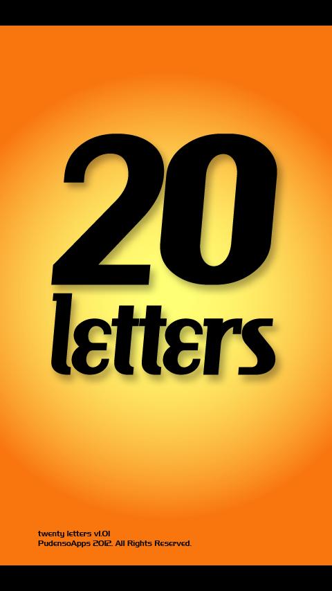 Twenty Letters - Word Game截图1