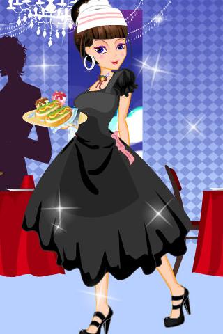 Sweety Waitress Dress Up截图3