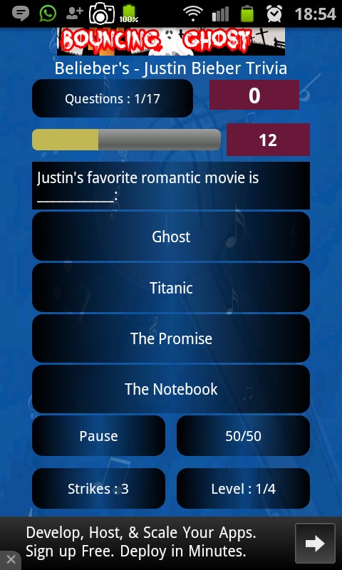 Belieber's- Justin Bieber Quiz截图2