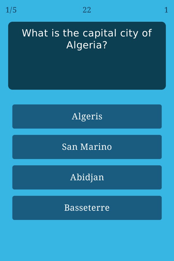 World Capitals Geography Quiz截图2