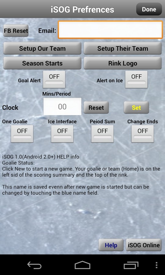 iSOG Lite Goalie & Player Stat截图4