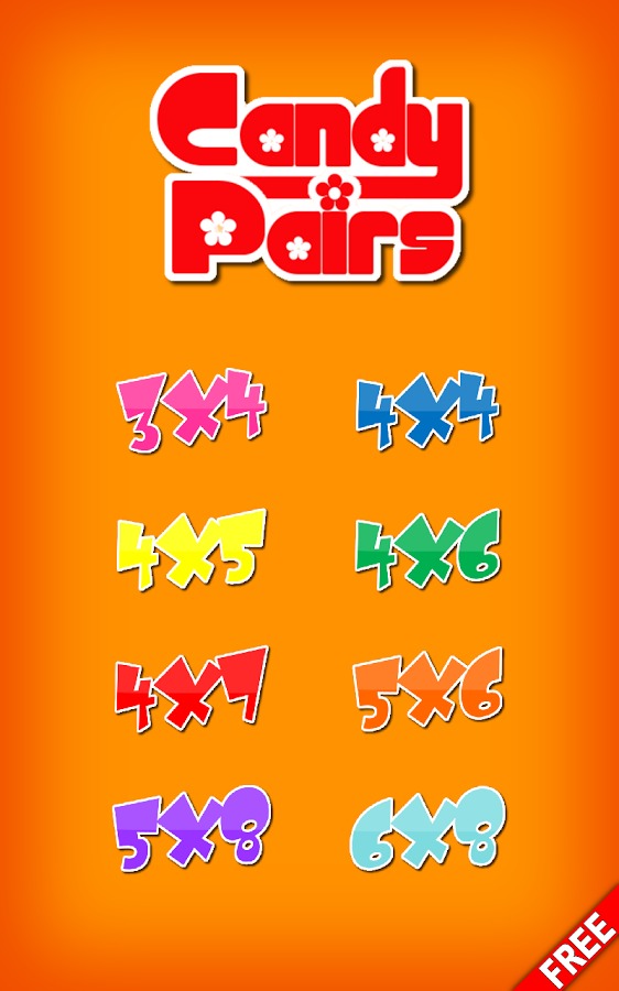 Candy Pairs Memory Game Free截图2