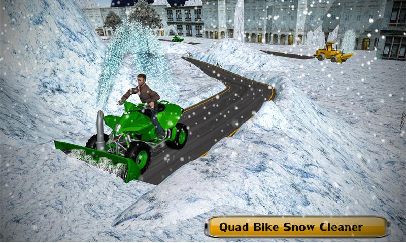 Snow Blower Truck Simulator: Ski Resort ATV Rider截图1