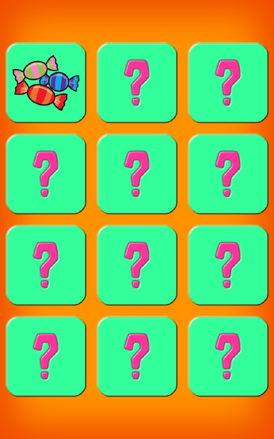 Candy Pairs Memory Game Free截图4