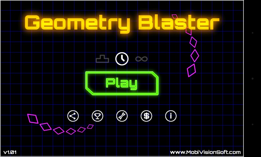 Geometry Blaster - 2D Shooter截图1