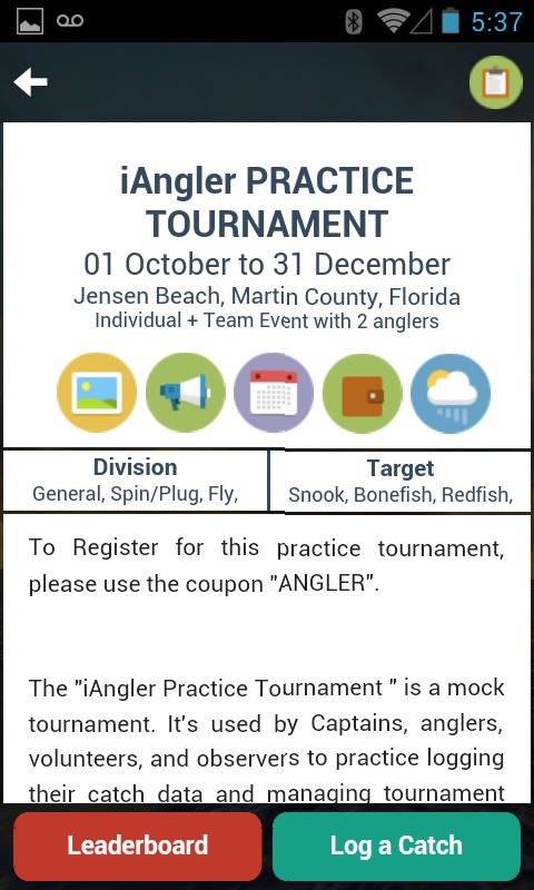 iAngler Tournament截图4