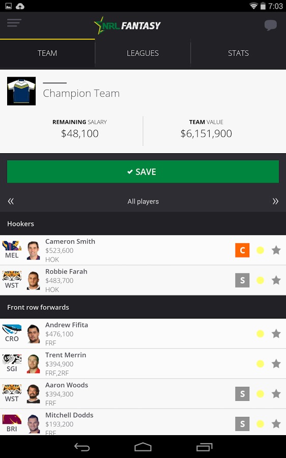 NRL Fantasy截图1