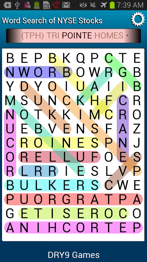 Wall Street Word Search NYSE截图3