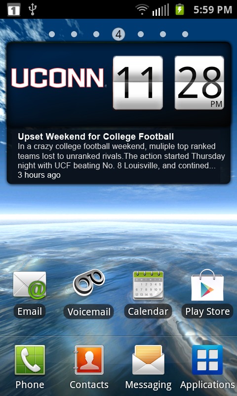 UCONN Huskies Live Clock截图1