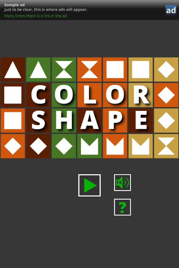 Color and Shape Tile Puzzle截图1