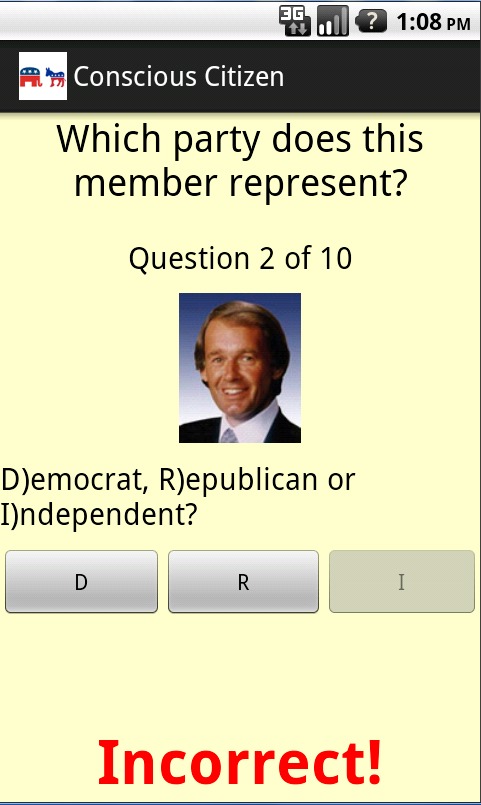 Know Your Rep. Quiz game截图2