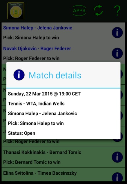 Tennis Tips - betting picks截图3