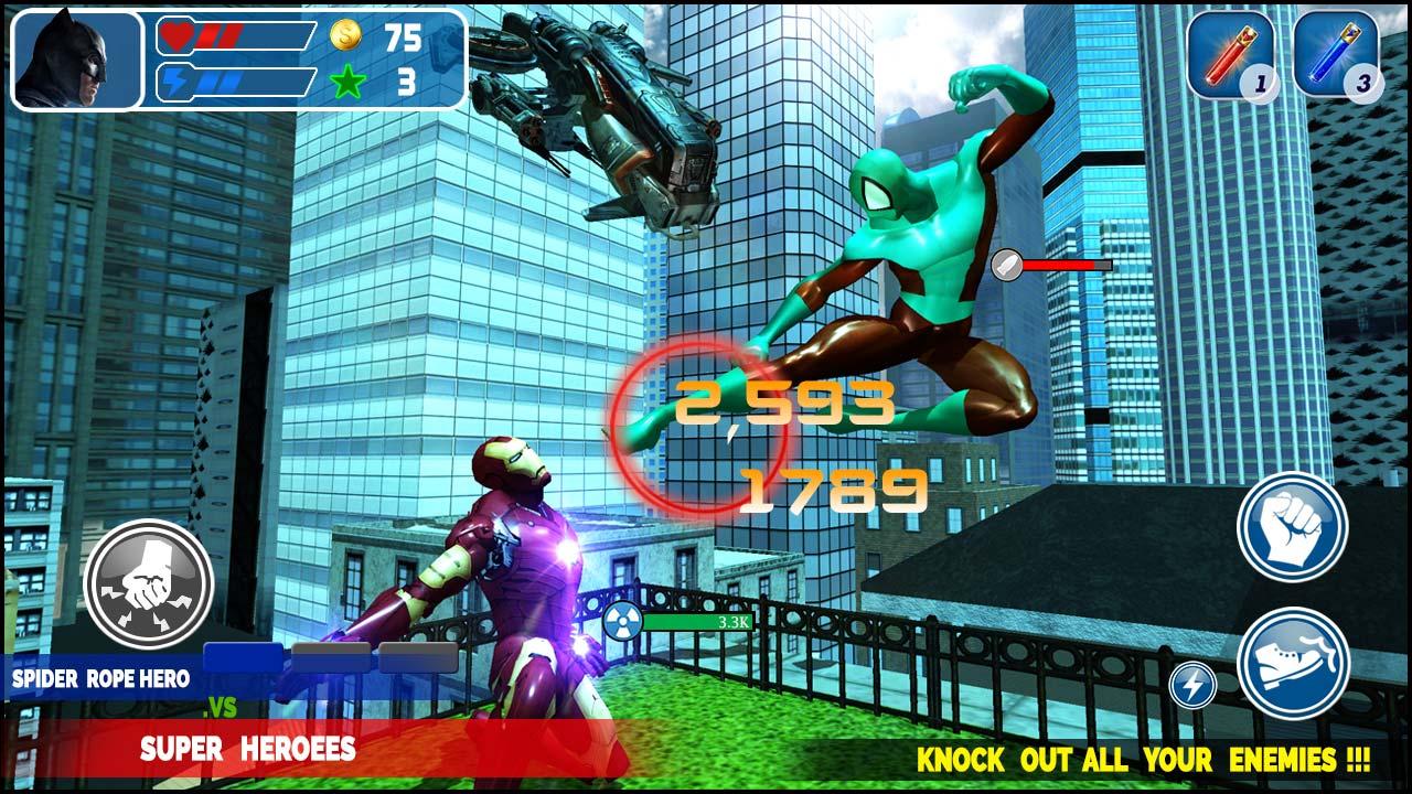 Spider Rope Hero VS Super Heroes : Superhero Games截图3