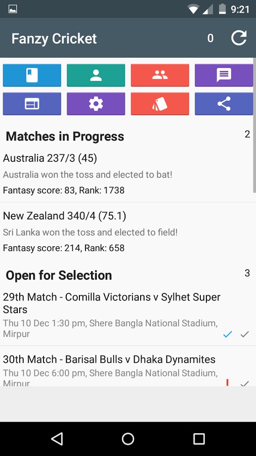 Fansy - Fantasy Cricket截图1