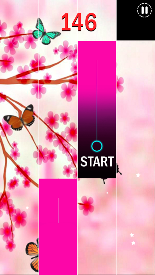 magic piano tiles pink butterfly截图2