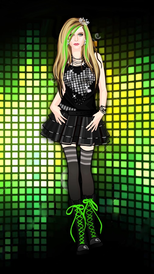 Avril Lavigne Dress up game截图2