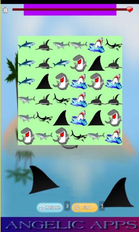 Shark Match Game for Kids Free截图2