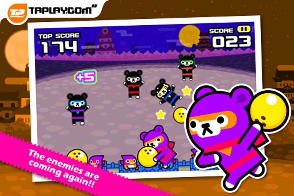 Tappi Bear - Bowling Ninja截图1